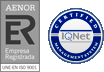 Logotips d'Aenor i IQNet